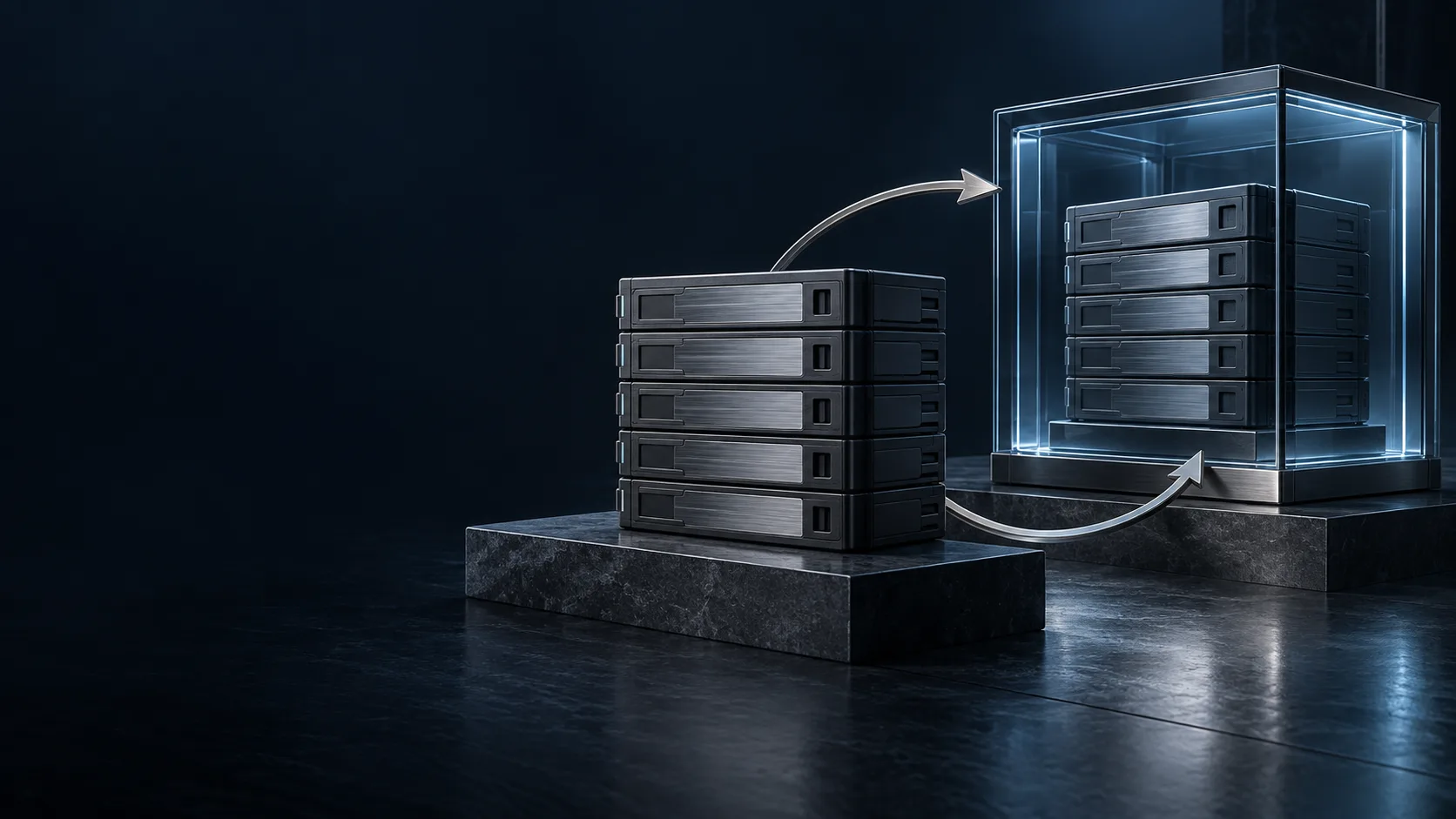 Veeam Backup und Wiederherstellung — konzeptionelle Technologieillustration