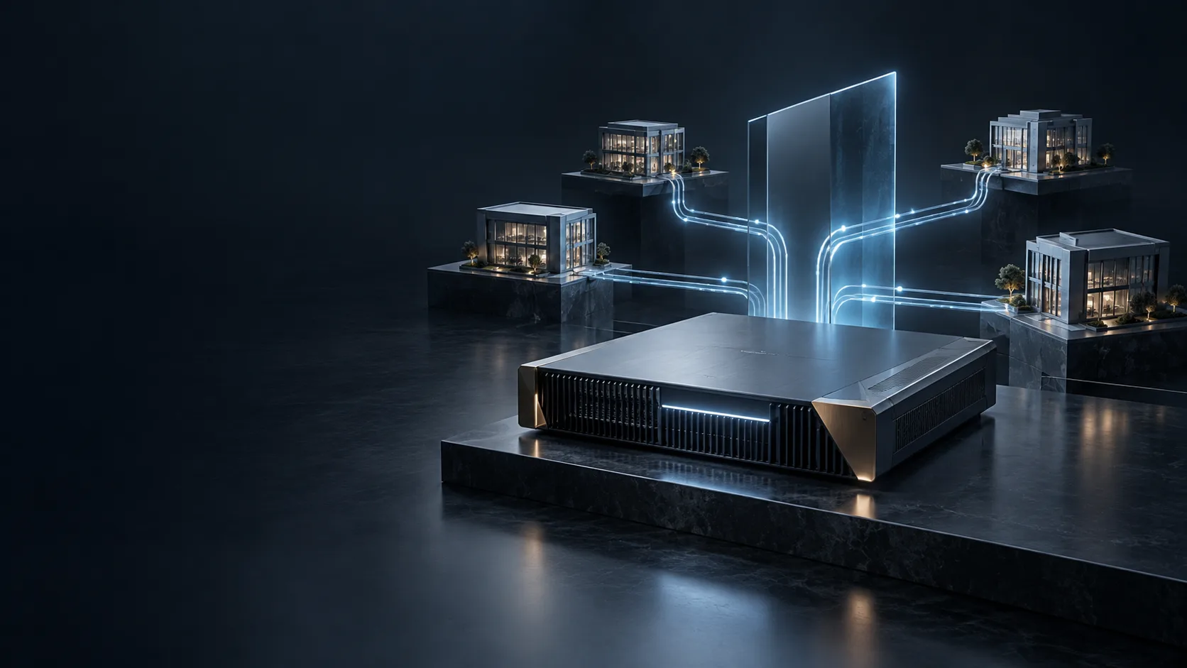 WatchGuard Firebox — konzeptionelle Technologieillustration